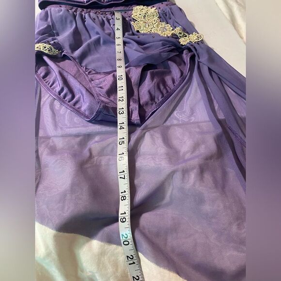 Weissman dance costume 2 piece lavender purple Something In The Water 11582 MA - Picture 9 of 12